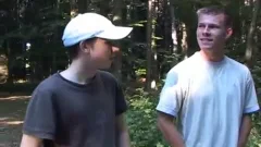 Young european hitchhiker orgy outdoors