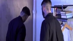 Two Priests Share An Alter lad
