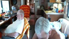Daddy suck grand-dad On web camera