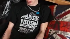 Emo twink man Rubs One Out