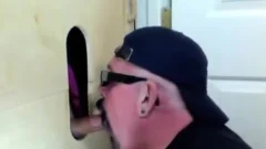 Gloryhole engulf Off Of Curious Married lad