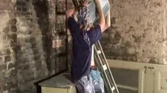 Twink boy swallow scene
