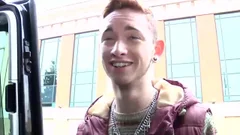 After Giving Blowjobs Jacob Daniels Rides A gigantic Uncut cock