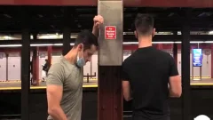 Rough sex next to young latino gay