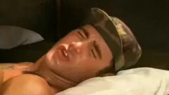 Foursome muscled wearing military