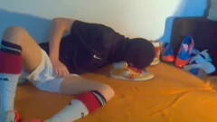 Me strokeing After A Soccer Game. But that's Not All. I Use My gazoo-plug For A horny pound!