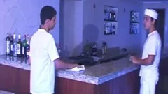 A young Bartender Takes A large penis From handsome Taylor