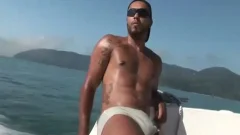 fantastic Tanned Muscled dudes Incredible ass Pumping outdoors