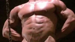 Muscle guy Charlie Kulp Pulls hellos Chain
