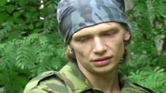 these Two Soldiers Are Excited In The Forest
