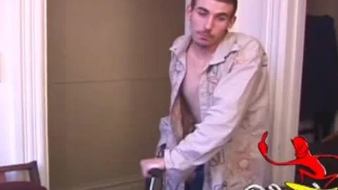 Sebastian Strokes Out his ball sperm Load
