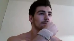 Muscle guy Jerks Off three