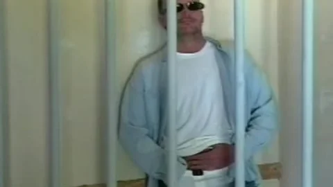 Balding Cop bonks An Inmate In His taut anus
