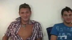 Naked gay goes for fucking hard