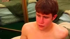 handsome teen In Uniform receives fucked hardcore On A daybed