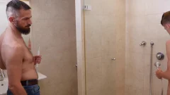 Daddy On Twink: Teaching Shower Techniques