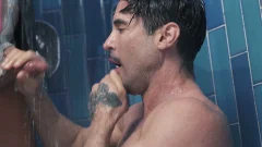 Justin takes hard pounding while wearing socks