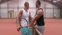 Tennis Players Serve Their ass On The Court