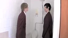 teen lads student pound In bathroom