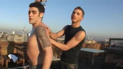 Young brunette goes for slamming hard