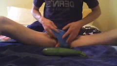 pounding My hole With A new Green Veggie. Hope you enjoy!