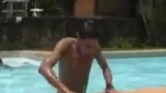 powerful guys nailing By The Pool