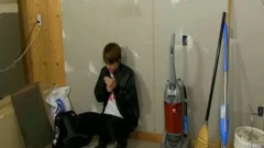 Hard ramming alongside janitor
