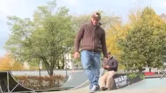 Euro Skater plows And sucks In Public