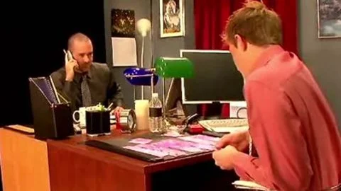 homosexuals bang In 3some At Work
