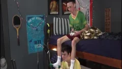 naughty Gamer teens Play With Each Others Joysticks raw