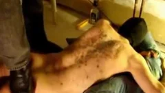 Pouring gorgeous Wax on My comsubmissive bf