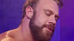 Fetish Force: Muscleman Brogan Wanks Bearded Jock