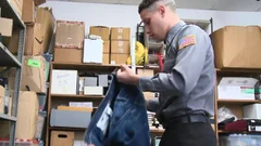 cute Security Guard Unlawfully plows A Perps charming chocolate hole