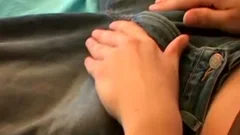 concupiscent Casey Wood jerking his cock And Playing With fake penis