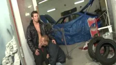 large cock Daddy Public Sex With Facial