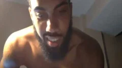 filthy Brazilian Showing His curly dick