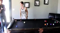 Teenie gay cutie eighteen Yr daddy Fancy A Game Of Pool And A threesome With Balls And meat Sticks