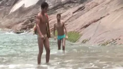 sperm schlong - Two naughty guy banging At The Beach
