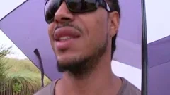 Ebony interracial anal