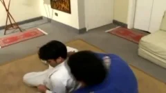 Karate dominant Chokes His Student's Neck And Chicken