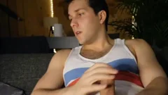 Solid boy jerking off With His large shlong In Live