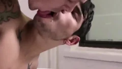 Eating sperm From His arse ?