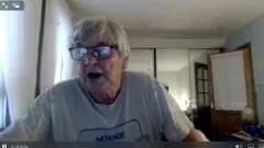 grand-dad stroke On webcam
