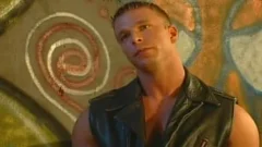 Wanking among caucasian biker
