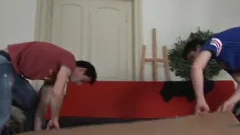 lovely Threeway teen gangpounding