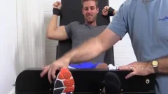 Hunky Dane Getting Tickled In The Chair