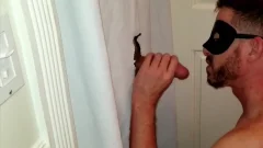 group Of Bodybuilders Stop By My Gloryhole At The Same Time To Feed Me Their Loads