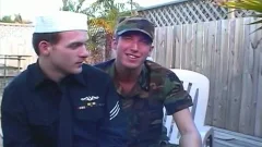 Two young Service dudes suck Each Other Off