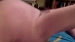 Hairy bear riding balls