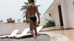 Sculpted brawny Bodies plowing Each Other raw